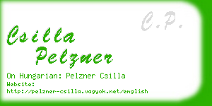 csilla pelzner business card